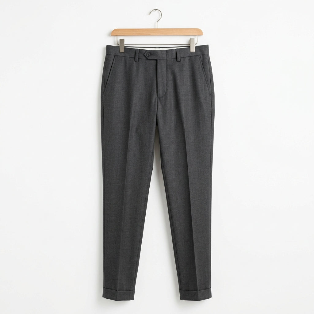 Shadow Wool Trousers - Charcoal