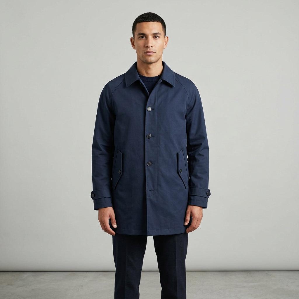 Tempest Waterproof Mac - Navy