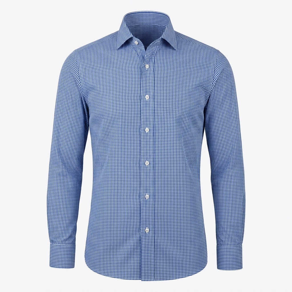Verona Micro-Check - Blue Check