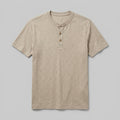 Dune Slub Cotton Henley - Sand