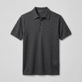 Estate Merino Polo - Charcoal