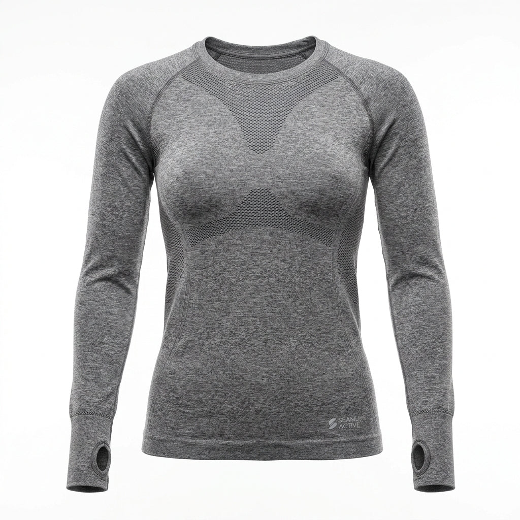 Zenith Seamless Long Sleeve - Heather Grey