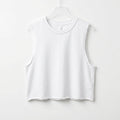 Circuit Cropped Tank - White