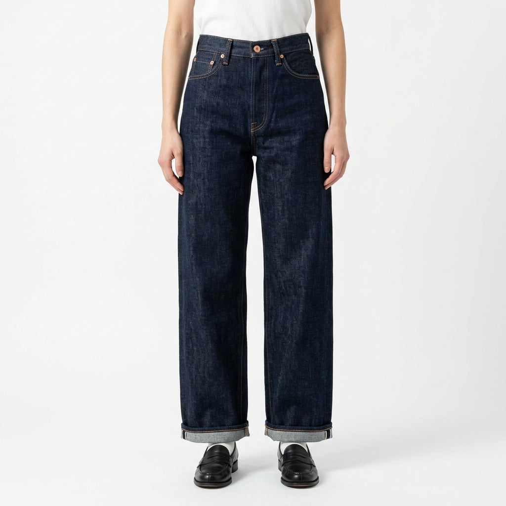 Architect Wide-Leg Jeans - Raw Indigo