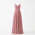 Aurora Pleated Maxi Dress - Dusty Rose