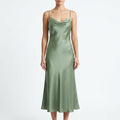 Coastal Breeze Slip Dress - Sage