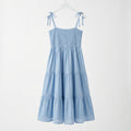 Terrace Tiered Sundress - Soft Blue