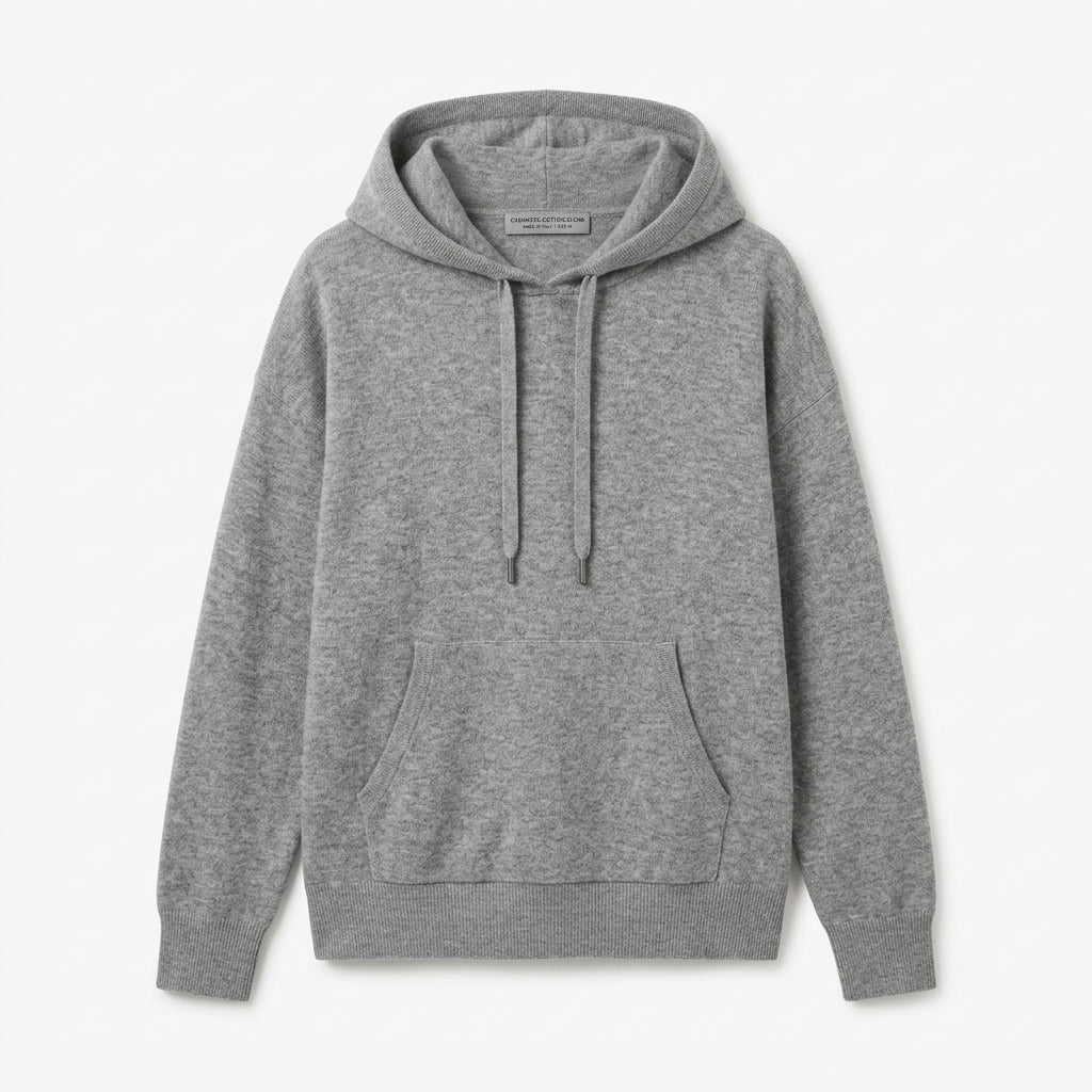Haven Cashmere Hoodie - Heather Grey