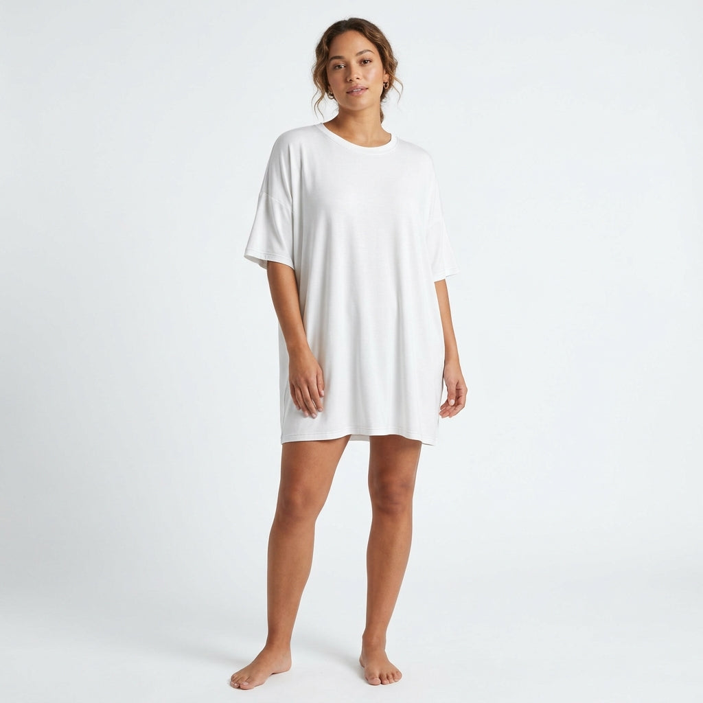 Whisper Modal Sleep Tee - White