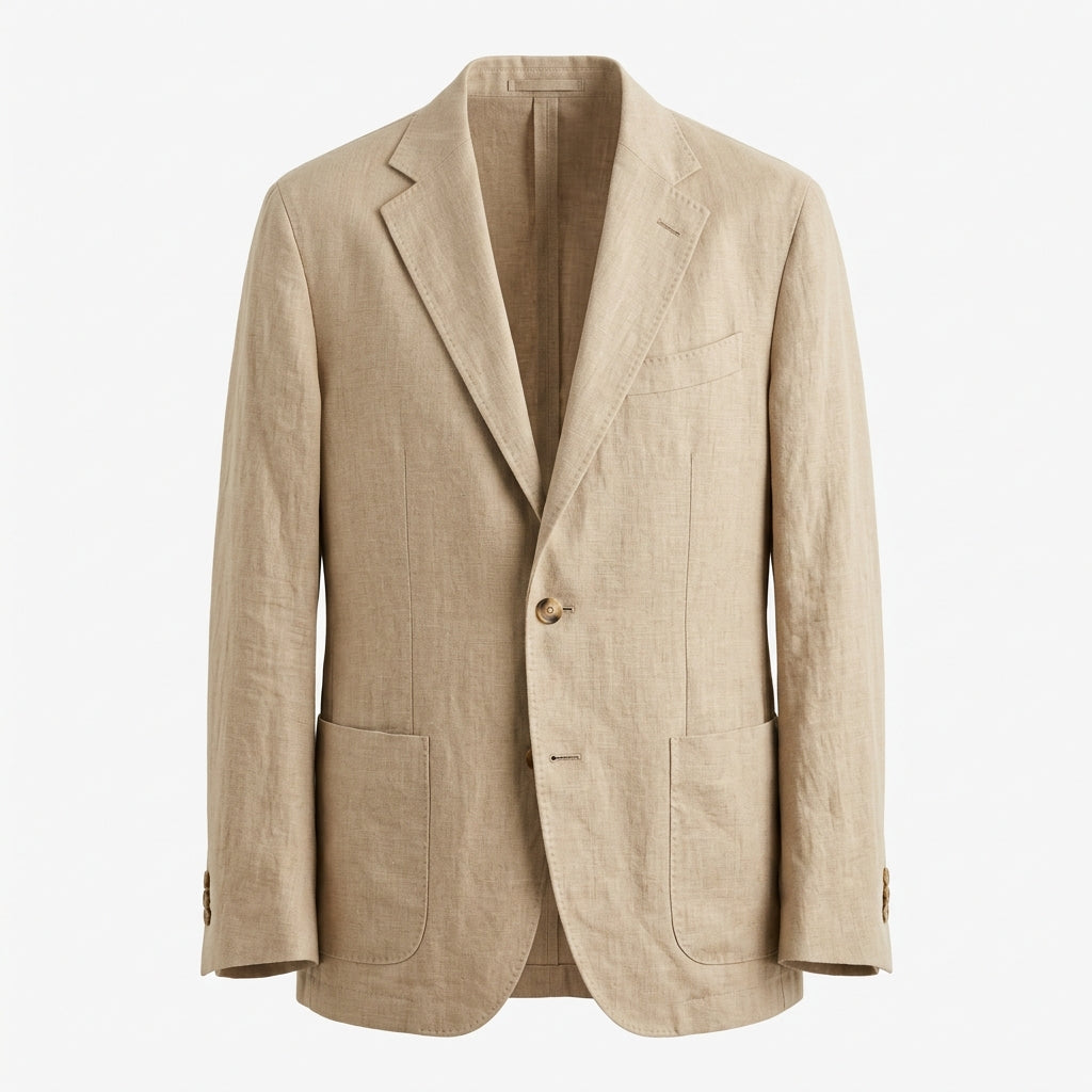 Horizon Linen Blazer - Sand