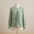 Willow Draped Blouse - Sage