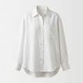 Prism Oversized Linen Shirt - White