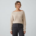 Haven Off-Shoulder Knit - Oatmeal