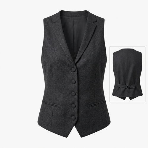 Atlas Tailored Vest - Charcoal