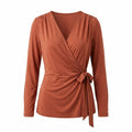 Soleil Wrap Top - Terracotta