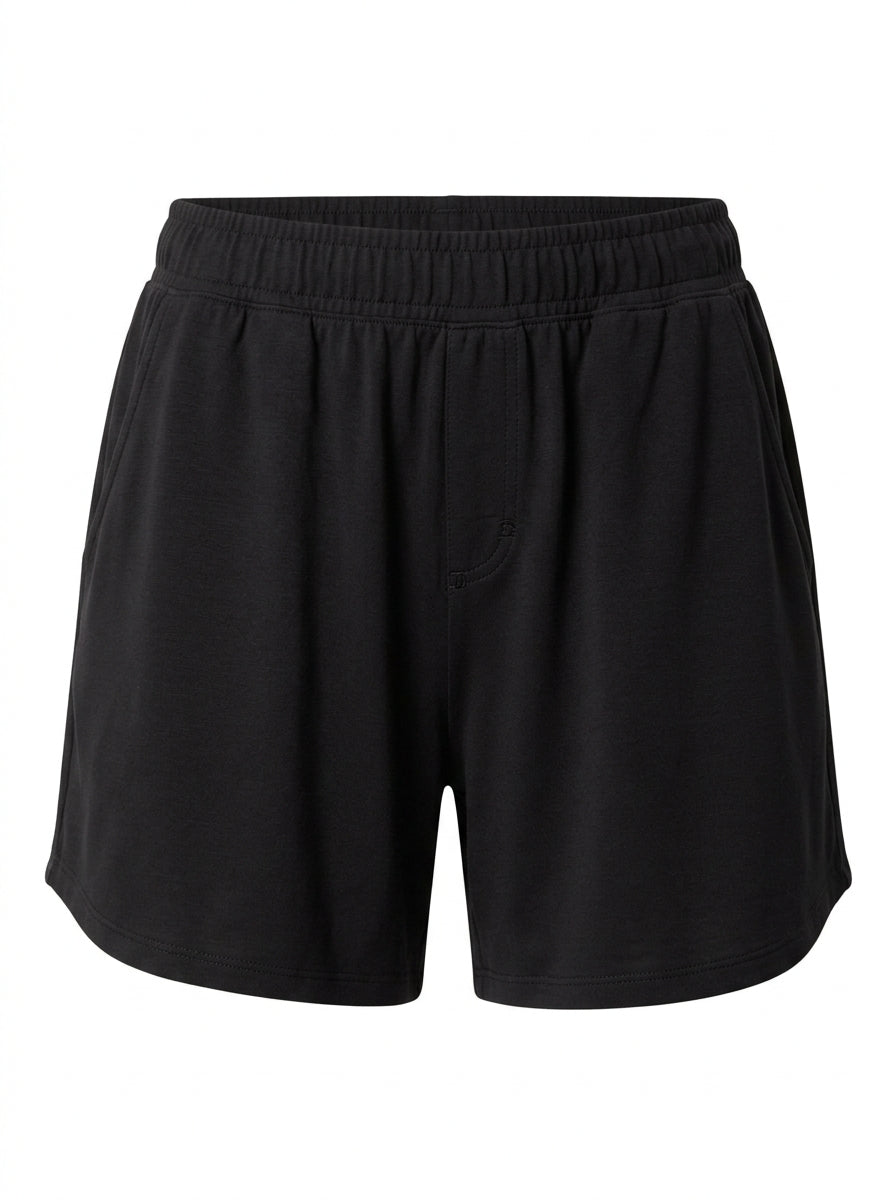 Coral Afterglow Knit Lounge Shorts packshot product photo