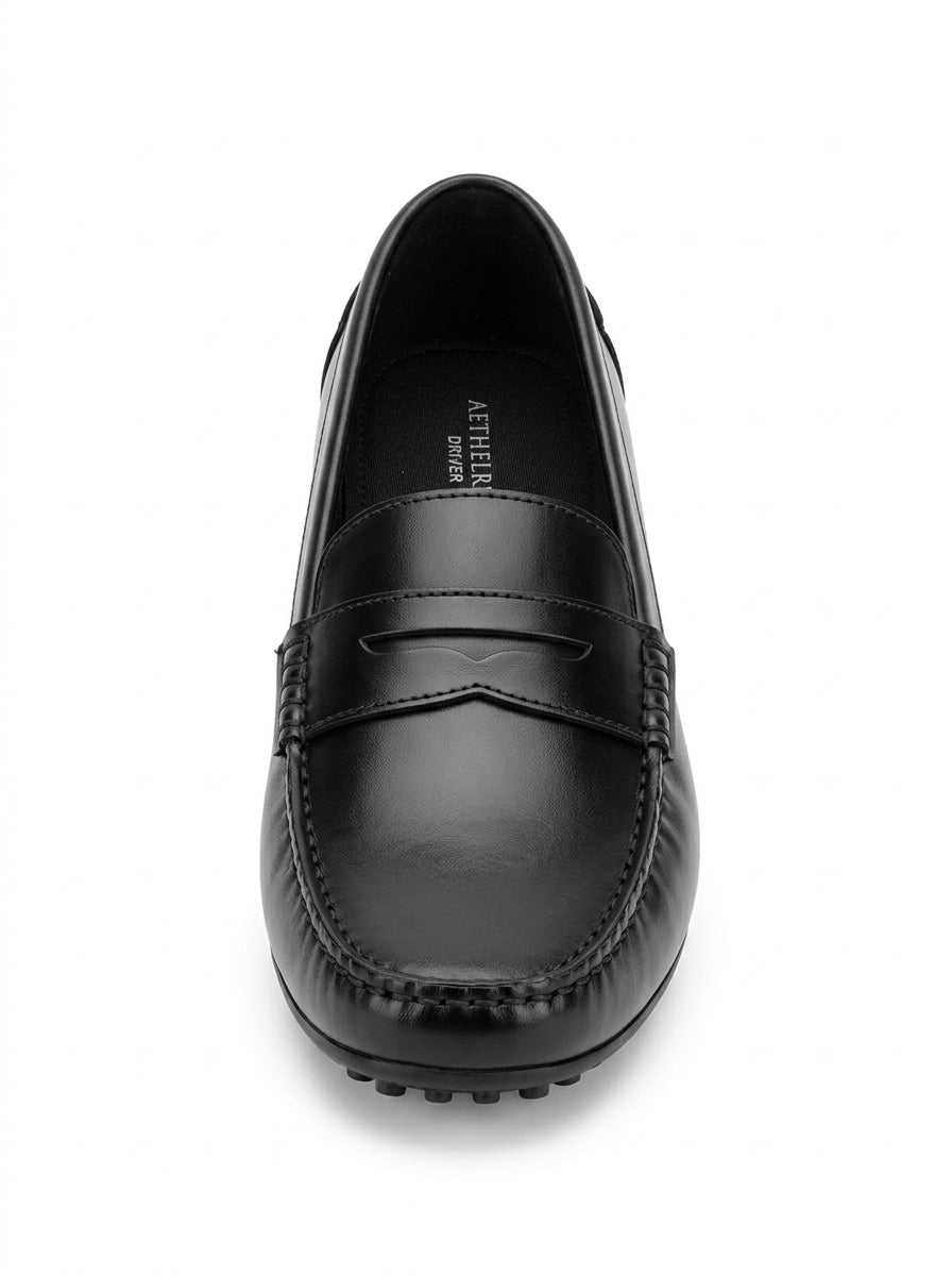 Black Alder Penny Driver Loafer packshot product photo