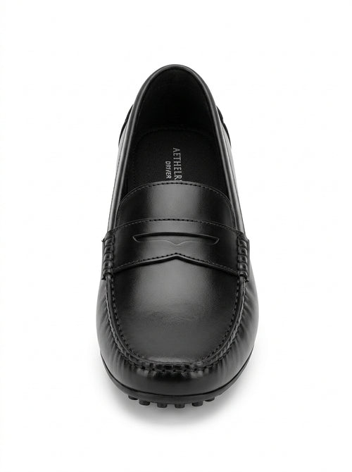 Black Alder Penny Driver Loafer packshot product photo