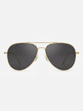 Black Aurelian Ridge Aviator Sunglasses packshot product photo
