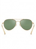 Gold Auric Slim Aviator Sunglasses packshot product photo