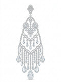 Pearl Aurora Crystal Chandelier Earrings packshot product photo