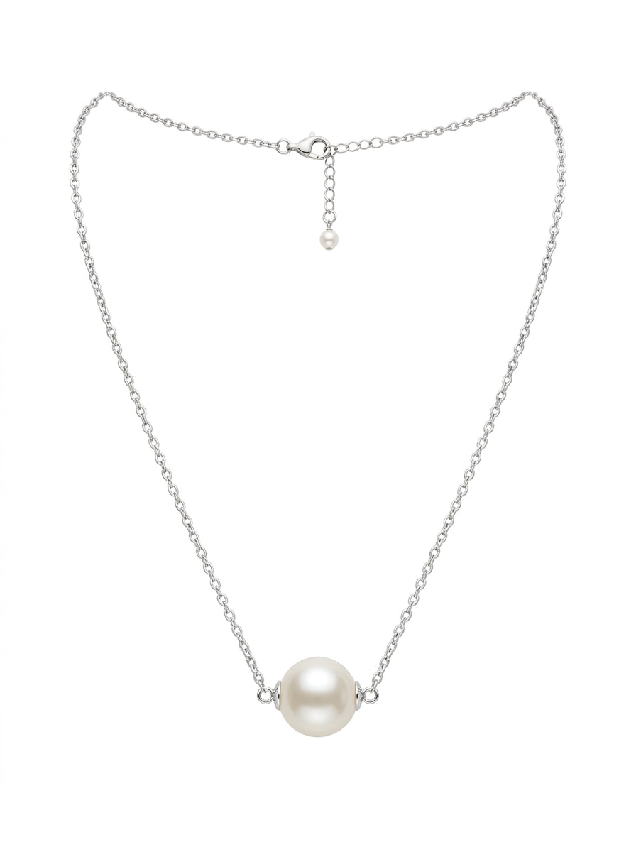 Rose Gold Aurora Pearl Strand Necklace packshot product photo