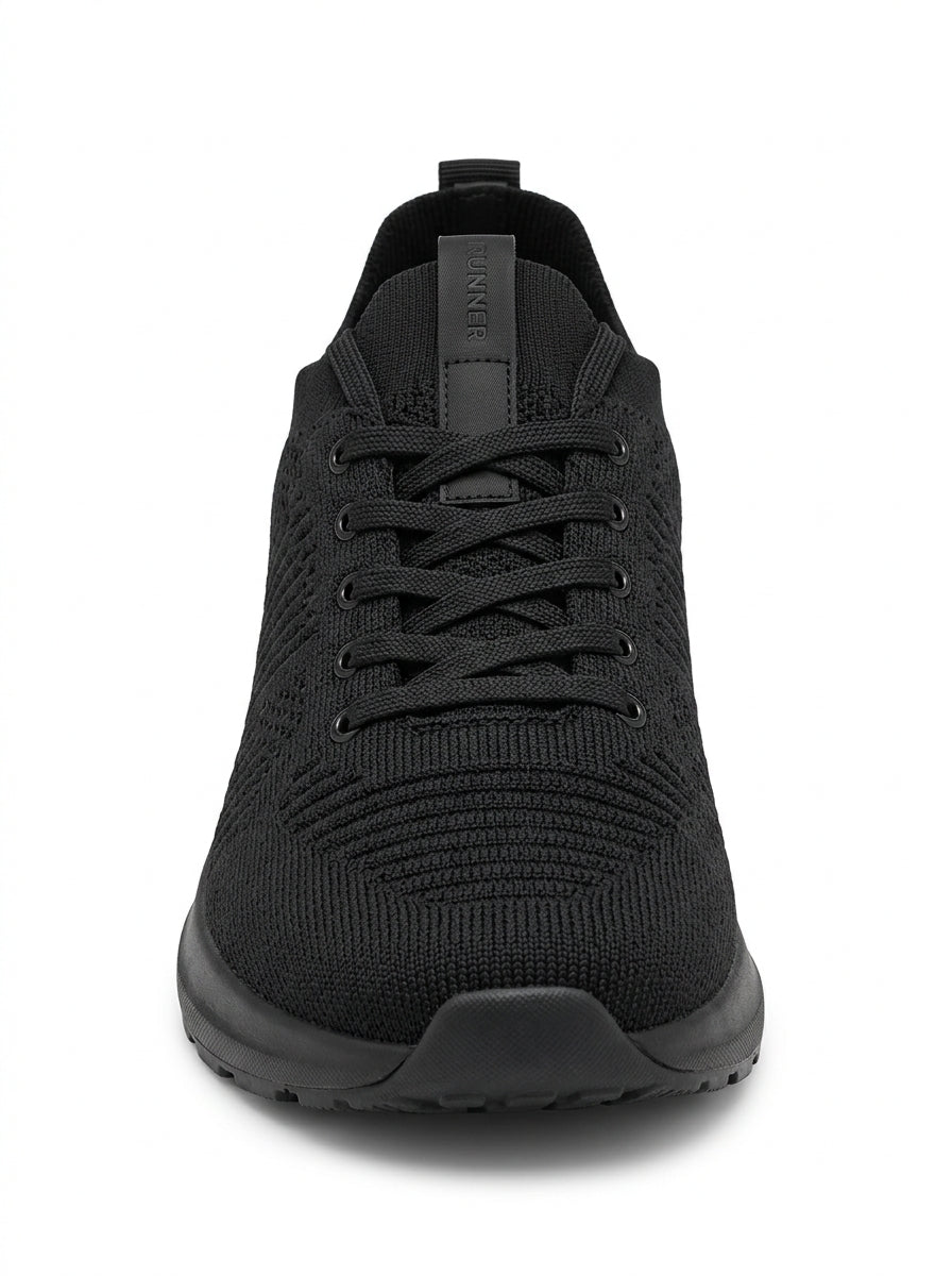 Black Averra Nightshift Knit Runner packshot product photo