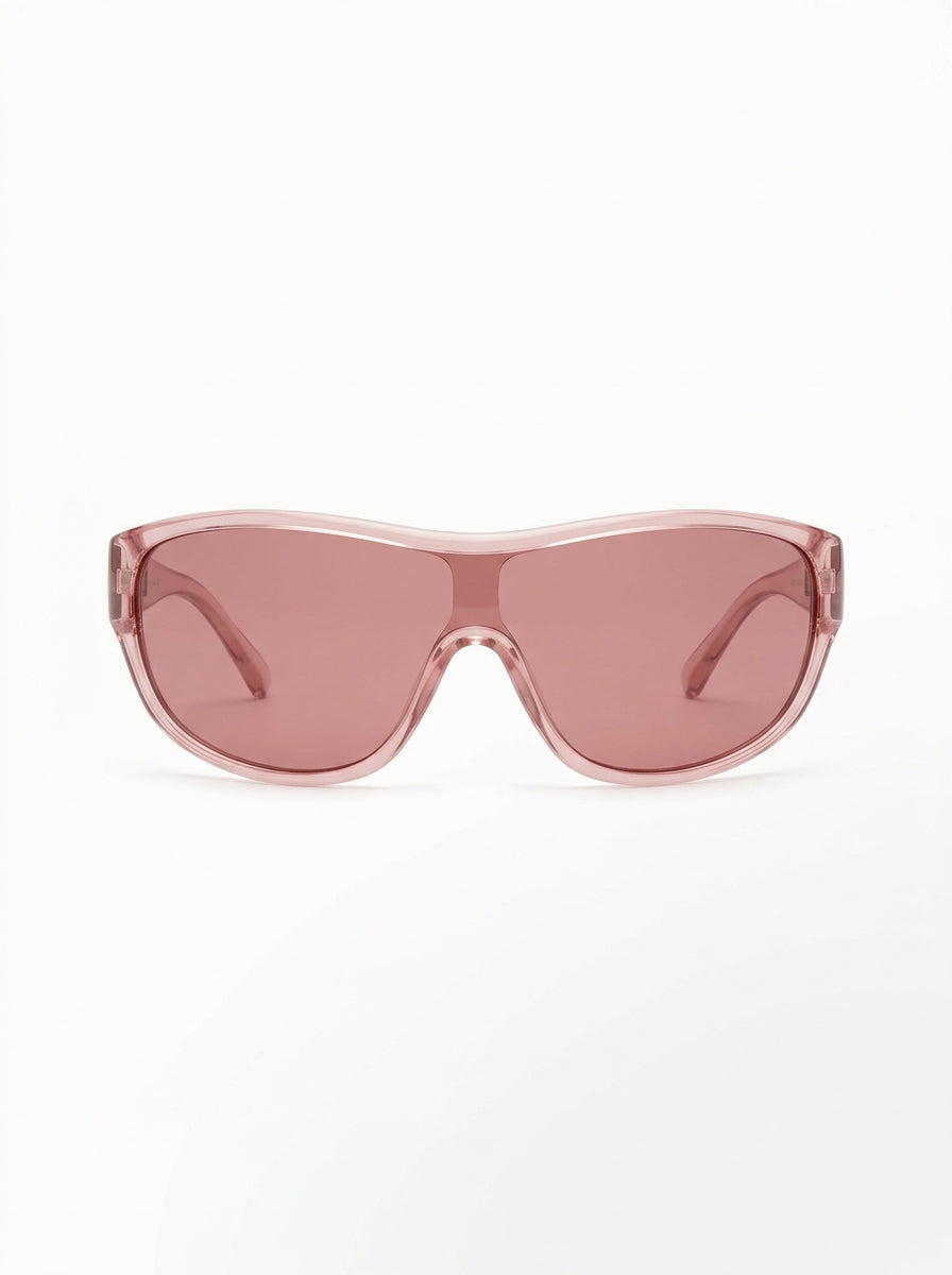 Pink Blush Visor Shield Sunglasses packshot product photo