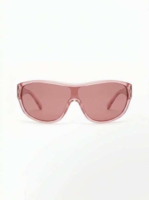 Pink Blush Visor Shield Sunglasses packshot product photo