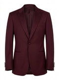 Burgundy Bordeaux Crest Evening Blazer packshot product photo