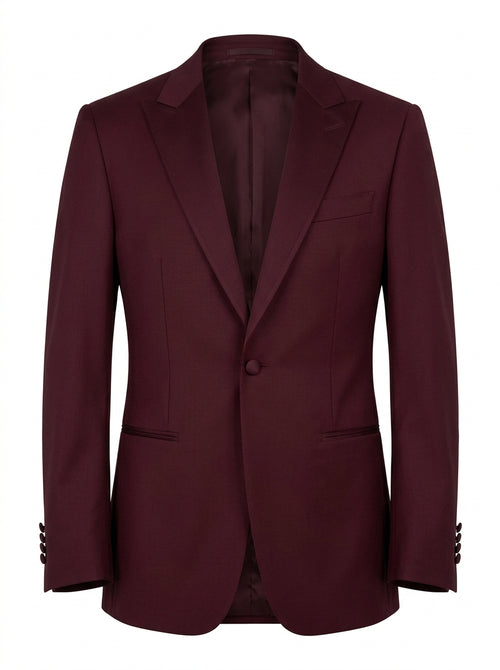 Burgundy Bordeaux Crest Evening Blazer packshot product photo