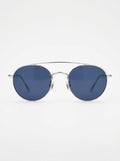 Gold Caspian Drift Round Wire Sunglasses packshot product photo