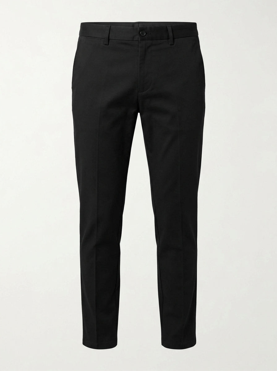 Black Cityline Slim Tech Chino packshot product photo
