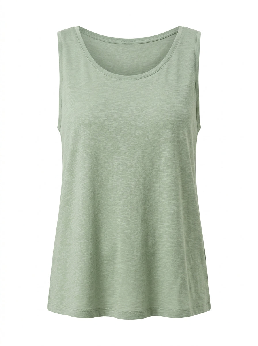White Coastal Air Slub Swing Tank packshot product photo