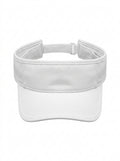 White Courtline Performance Visor Cap packshot product photo