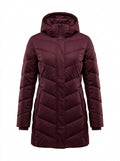 Burgundy Crimson Peak Chevron Down Parka packshot product photo