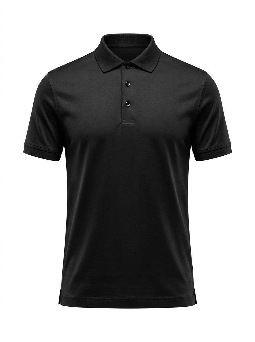 Navy Crown Mercerized Polo packshot product photo