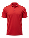 Olive Fairway Microprint Polo packshot product photo