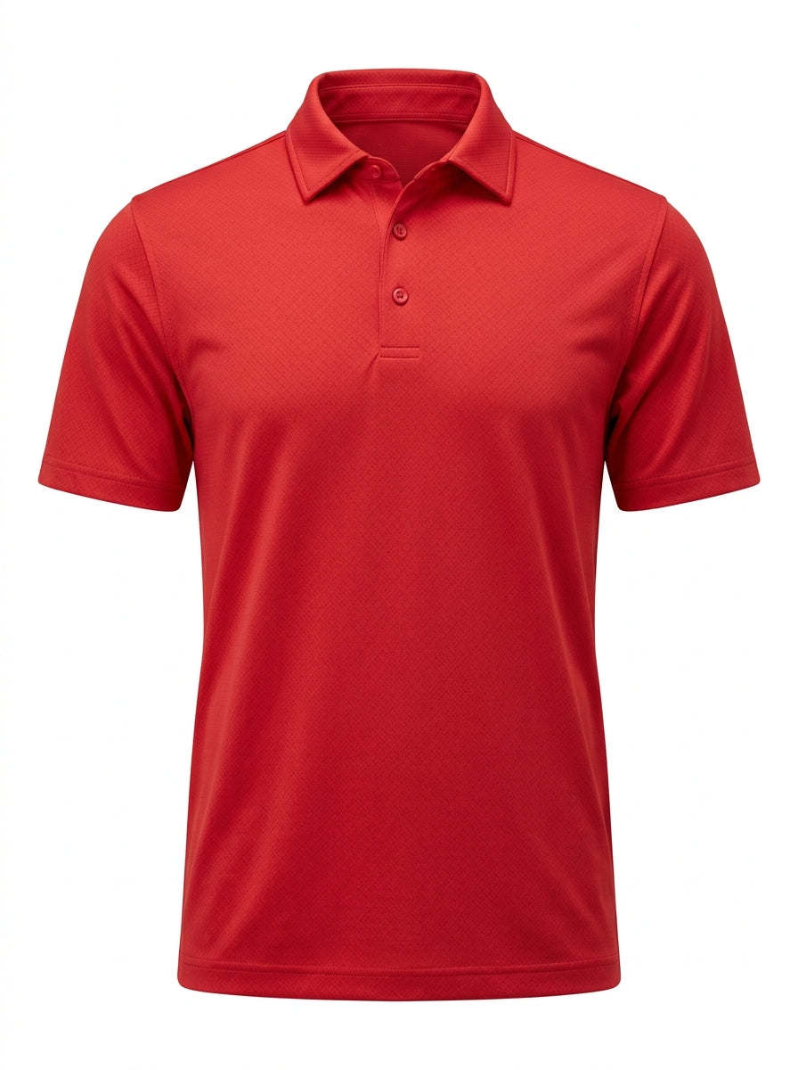 Olive Fairway Microprint Polo packshot product photo