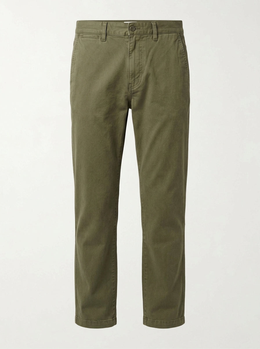 Olive Fieldstone Relaxed Utility Chino packshot product photo