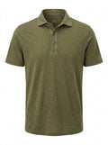 Navy Fieldstone Slub Jersey Polo packshot product photo