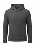 Charcoal Forge Waffle Knit Hoodie packshot product photo