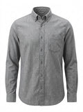 Gray Foundry Chambray Button-Down Shirt packshot product photo