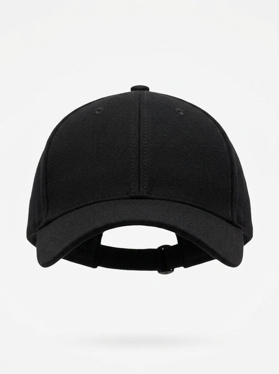 Black Foundry Wool Blend Baseball Cap packshot product photo