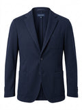 Navy Harbor Line Knit Blazer packshot product photo