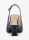 Navy Harbor Line Slingback Heel packshot product photo