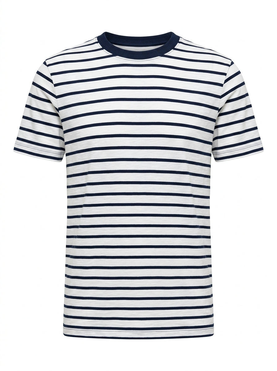 White Harbor Stripe Coast Tee packshot product photo