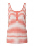 Blush Harbor Stripe Henley Tank packshot product photo
