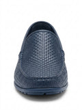 Navy Harbor Weave Slip Loafer packshot product photo