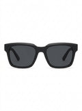 Brown Harborline Matte Black Wayfarer Sunglasses packshot product photo